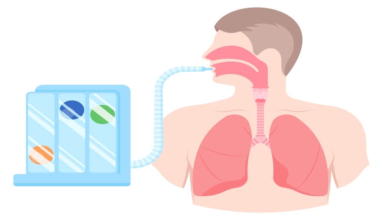 a photo of a man usuing tri-flow to exercise his lungs 