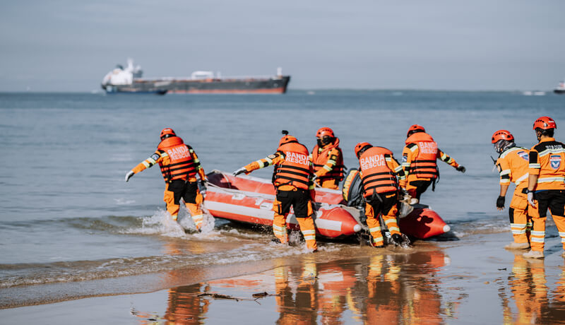 Maritime rescuers training Training for Ship Medics